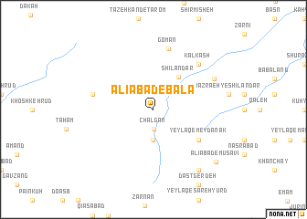 map of ‘Alīābād-e Bālā