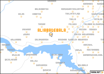 map of ‘Alīābād-e Bālā