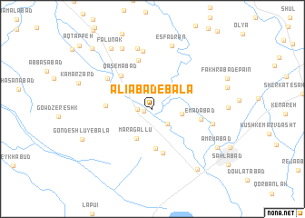 map of ‘Alīābād-e Bālā