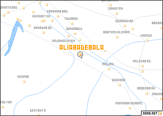 map of ‘Alīābād-e Bālā