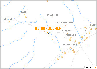 map of ‘Alīābād-e Bālā