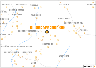 map of ‘Alīābād-e Banād Kūk