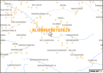 map of ‘Alīābād-e Beyg Reẕā