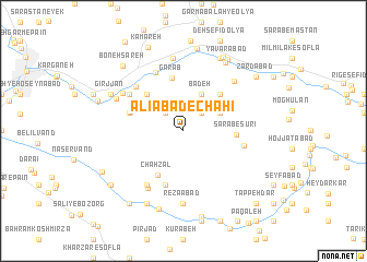 map of ‘Alīābād-e Chāhī