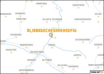 map of ‘Alīābād-e Cheshmeh Sefīd