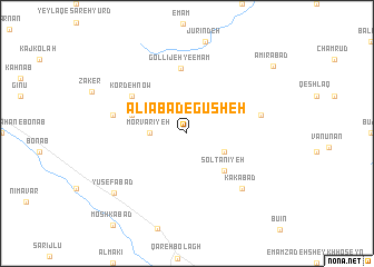 map of ‘Alīābād-e Gūsheh