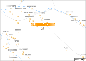 map of ‘Alīābād-e Kamīn