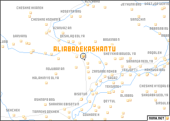 map of ‘Alīābād-e Kāshāntū