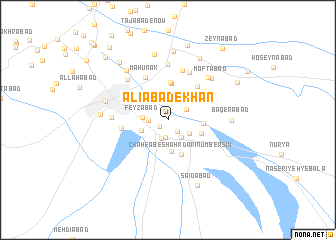 map of ‘Alīābād-e Khān