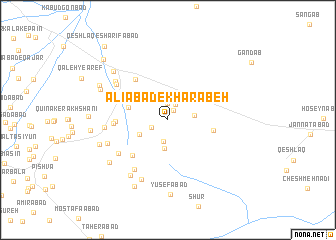 map of ‘Alīābād-e Kharābeh