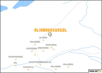 map of ‘Alīābād-e Kūr Gol