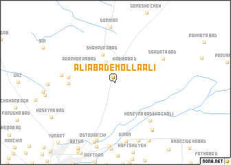 map of ‘Alīābād-e Mollā ‘Alī