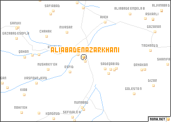 map of ‘Alīābād-e Naz̧arkhānī