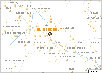 map of ‘Alīābād-e ‘Olyā