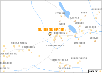 map of ‘Alīābad-e Pāʼīn