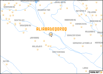 map of ‘Alīābād-e Qoroq