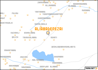 map of ‘Alīābād-e Rezāʼī