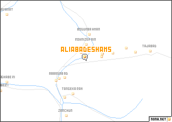 map of ‘Alīābād-e Shams