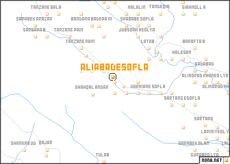 map of ‘Ālīābād-e Soflá