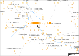 map of ‘Alīābād-e Soflá