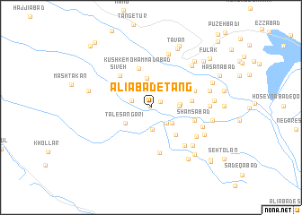 map of ‘Alīābād-e Tang