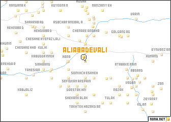 map of ‘Alīābād-e Vālī