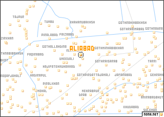 map of Aliābād