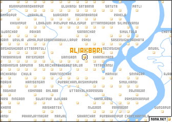 map of Āli Ākbari
