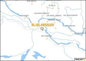 map of ‘Alī al Ḩassūnī