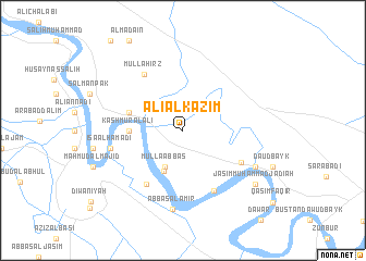 map of ‘Alī al Kāz̧im