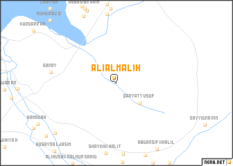 map of ‘Alī al Māliḩ