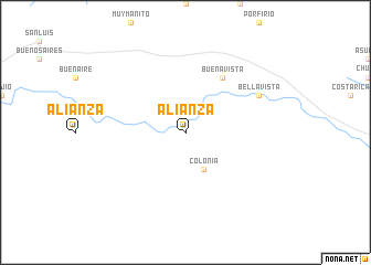 map of Alianza