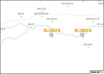 map of Alianza