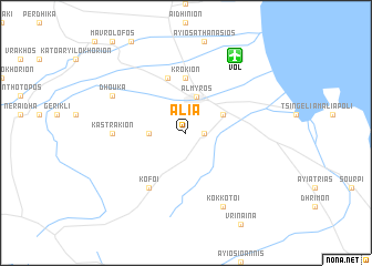 map of Alía