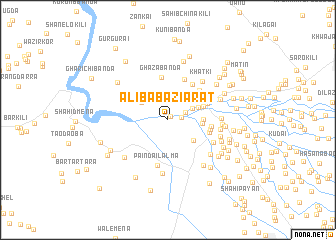 map of Ali Bāba Ziārat