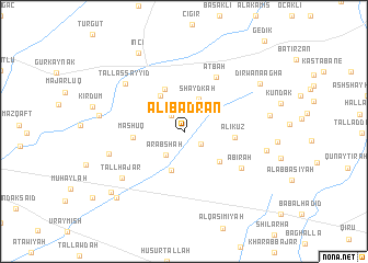 map of ‘Alī Badrān