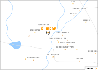 map of ‘Alī Badr