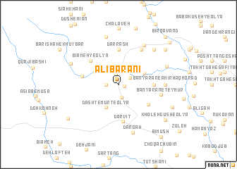 map of ‘Alī Bārānī