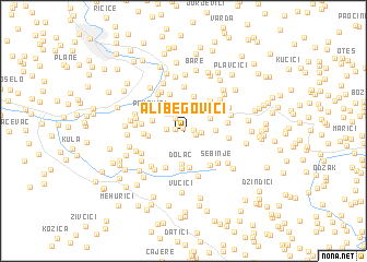 map of Alibegovići