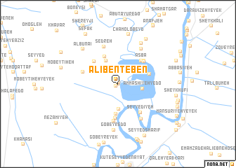 map of ‘Alī Ben Teben