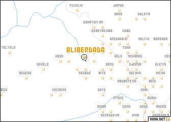 map of Ālī Berdada