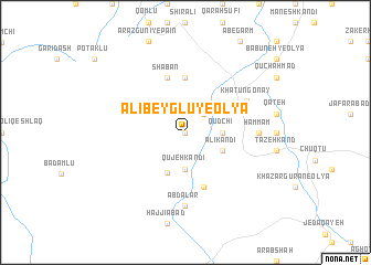 map of ‘Alībeyglū-ye ‘Olyā