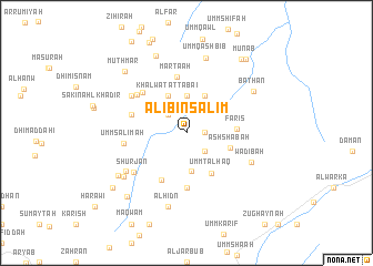 map of ‘Alī Bin Sālim