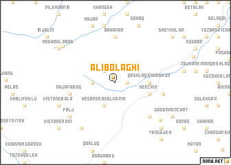 map of ‘Alī Bolāghī