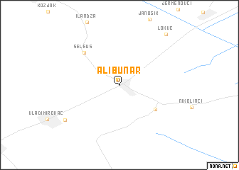 map of Alibunar