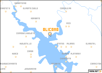 map of Alicama