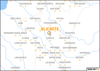 map of Alicante