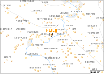 map of Alica