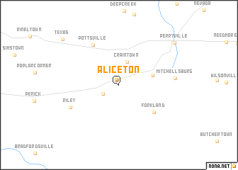map of Aliceton