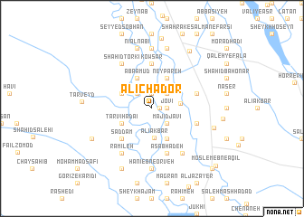 map of ‘Alī Chādor